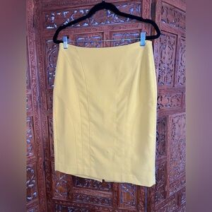 Banana Republic Yellow Pencil Skirt size 8